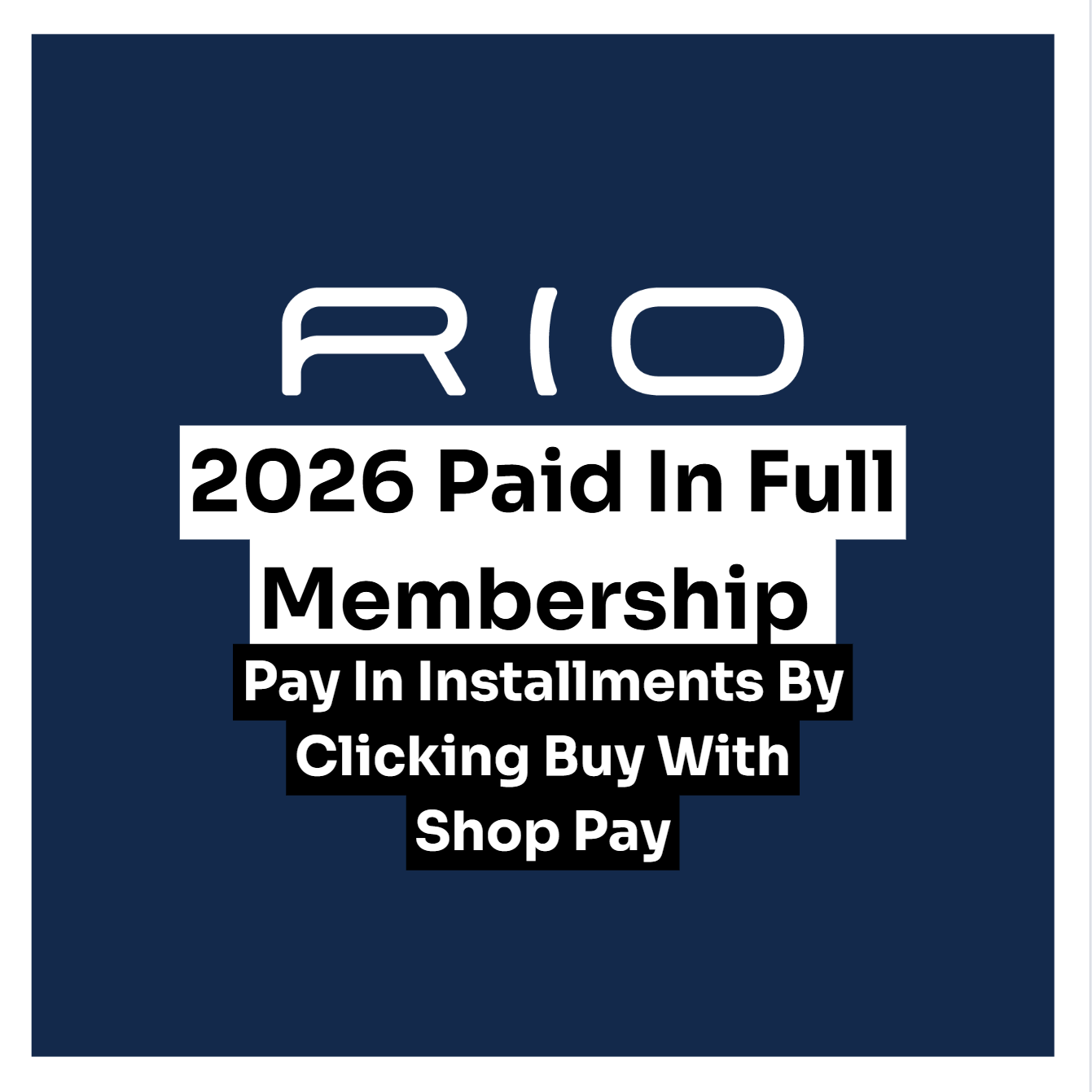 2026 Paid in Full Membership Special