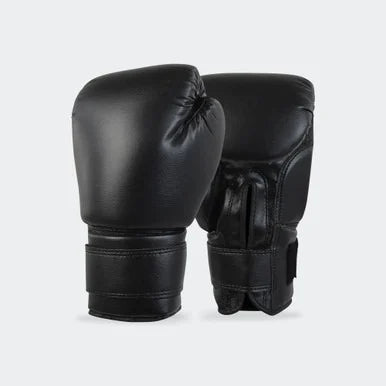 16 oz Black Recruit No Logo Boxing Gloves