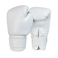 16 oz. White Recruit No Logo Boxing Gloves